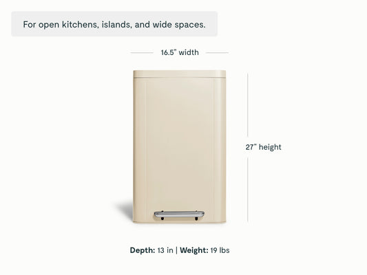 45L Rectangular Step Trash Can